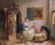 Willem van A family in an interior oil painting on canvas